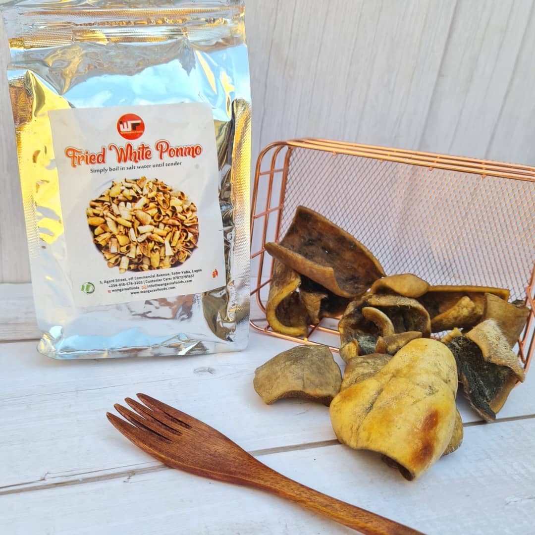 Fried White Ponmo