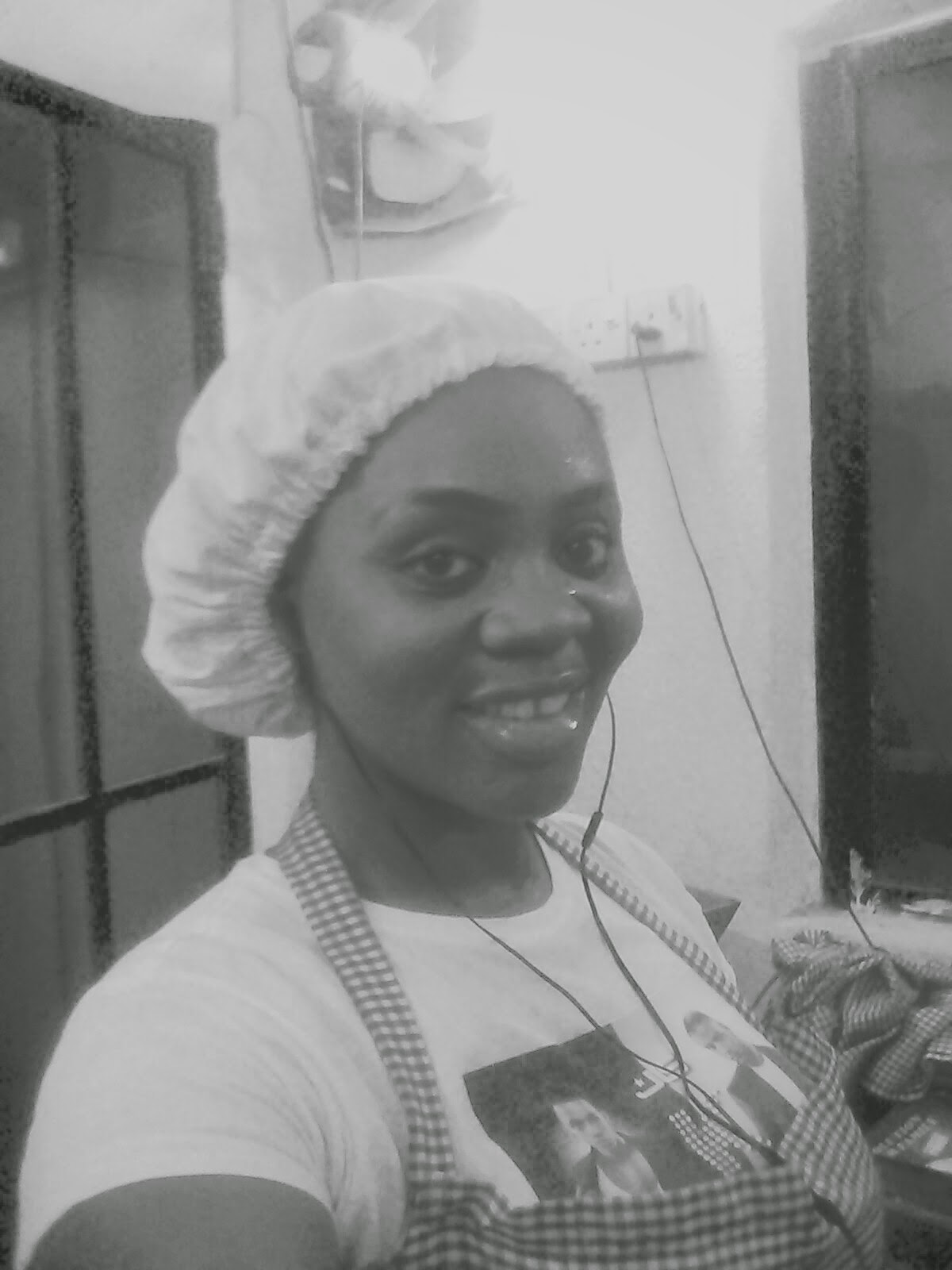 Victoria Mamza, acquiring practical skills on food processing and packaging